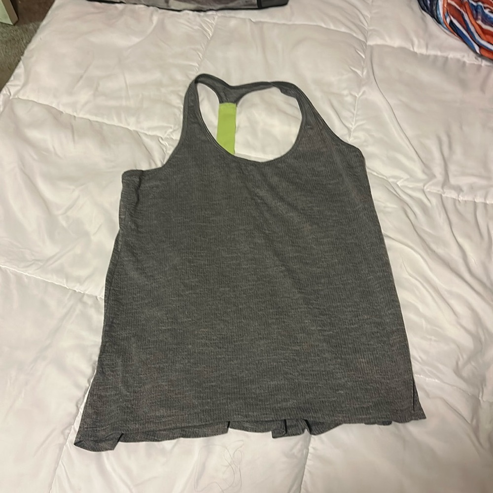 Active tank top, barely worn, gray, size: L